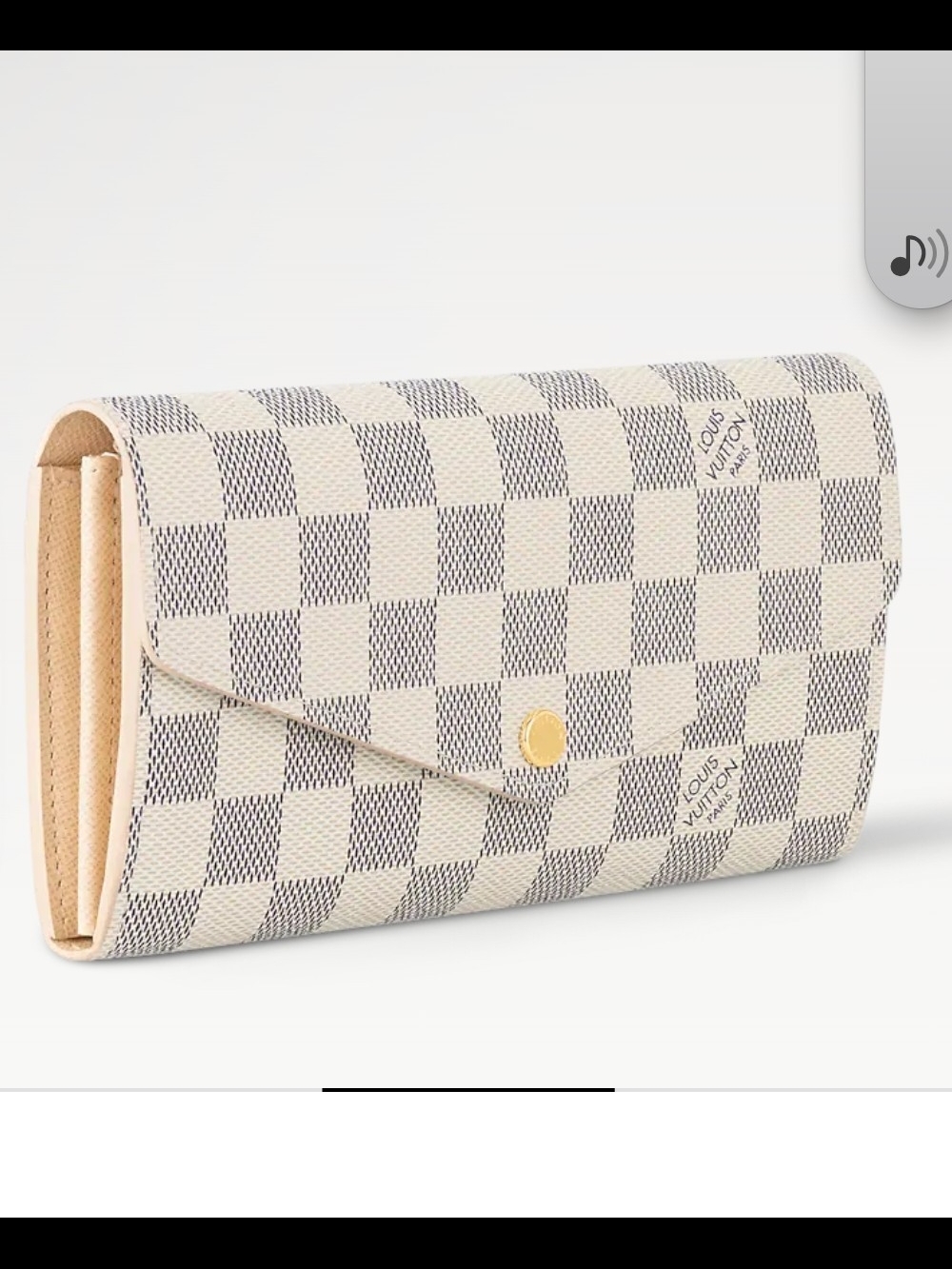 Louis Vuitton Wallet With Gold Chain